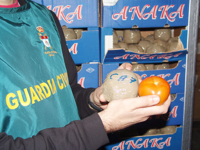 La droga se camuflaba en el transporte como hortalizas/GC