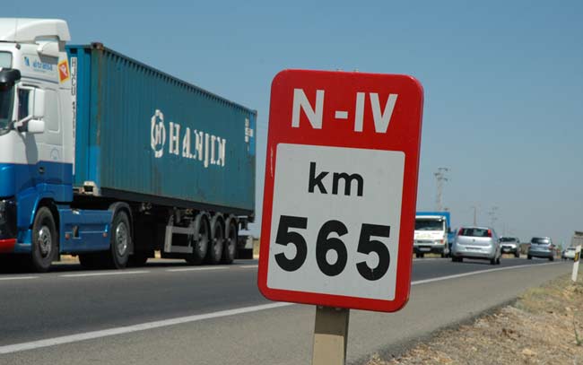 El punto kilométrico 565 ha sido la zona donde se han producido los últimos accidentes