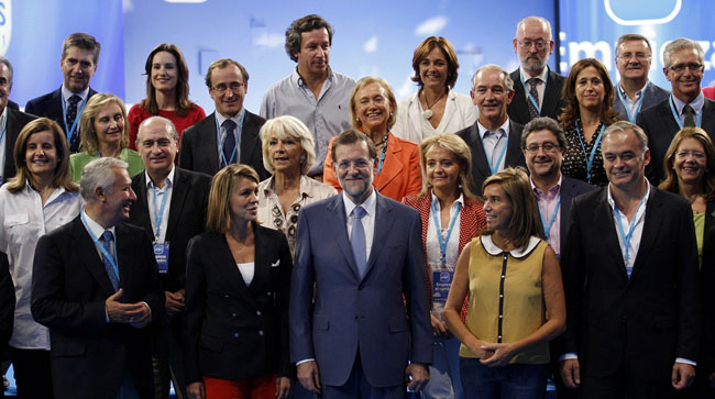 arenas-rajoy-cospedal-convencion-nacional-pp-malaga-061011
