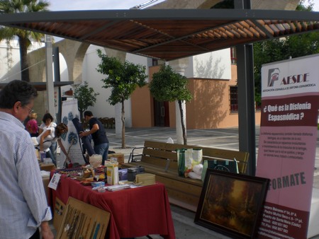 En los diversos puestos se podrán encontrar libros, bisutería, artesanía, etc.;donado por las asociaciones participantes en el mercadillo/ Salud Moreno