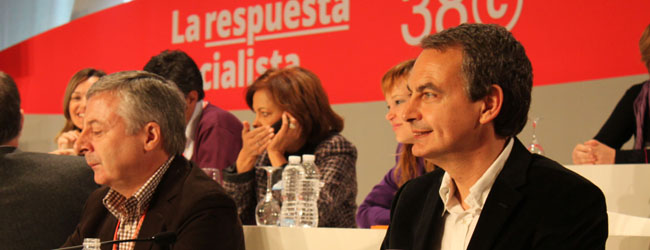 Rodríguez Zapatero se ha despedido hoy como secretario general en el 38 Congreso Federal/JC Romero