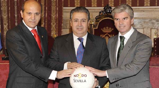 Ambos presidentes han compartido este mediodía almuerzo con Zoido/Sevilla FC