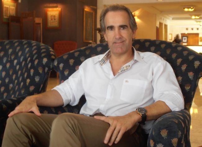 Javier Iriondo en la presentación de su libro 'Donde tus sueños te lleven' /Paula Romero