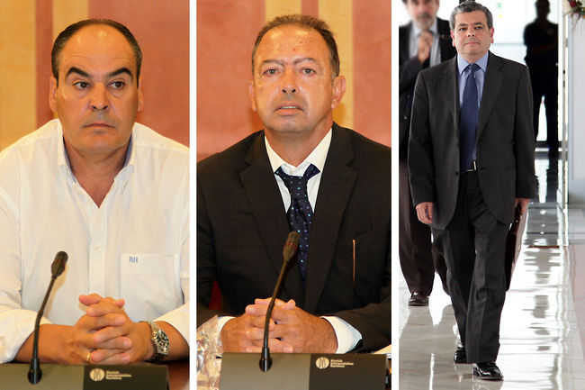 Juan Márquez, Daniel Rivero y Agustín Barberá han comparecido hoy pero no han respondido a las preguntas de los diputados