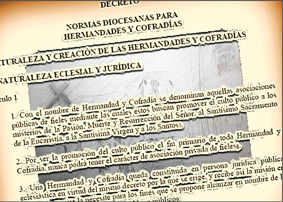 Las normas diocesanas definen y rigen a las hermandades en el seno de la Iglesia Católica
