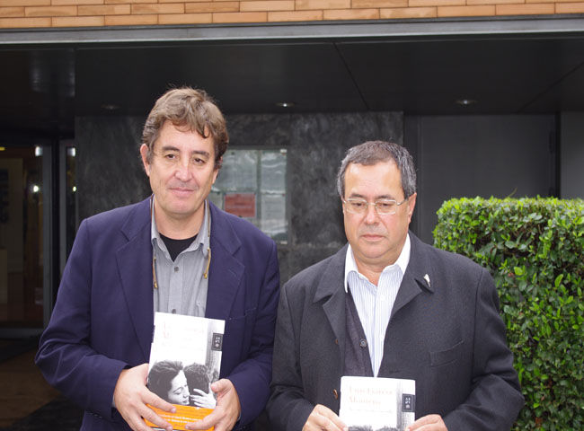 García Montero junto a Francisco Díaz Morillo, esta mañana/Ángel Espínola