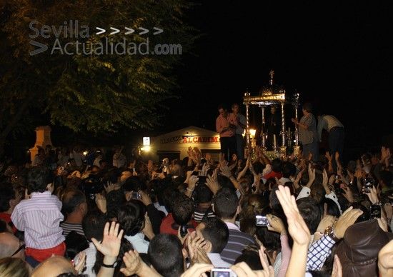La imagen de San Benito fue trasladada por última vez a la Parroquia de Castilblanco en julio de 2010 / Juan Carlos Romero