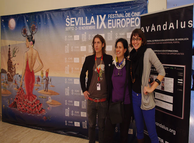 José Naranjo, May Silva y María Royo en la presentación de los proyectos de la Fundación Audiovisual de Andalucía/Ángel Espínola