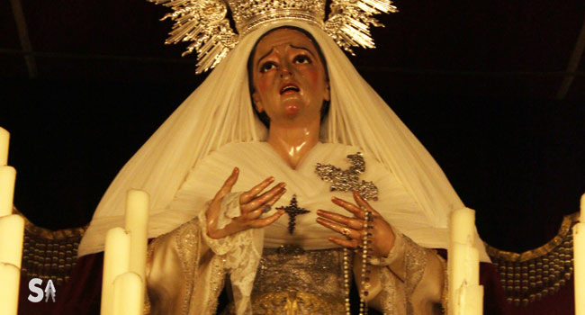 La imagen de la Virgen de la Amargura es obra del imaginero Antonio Eslava Rubio / Juan Carlos Romero
