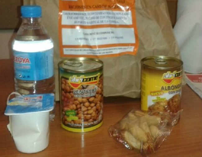 Kit de emergencia comidas