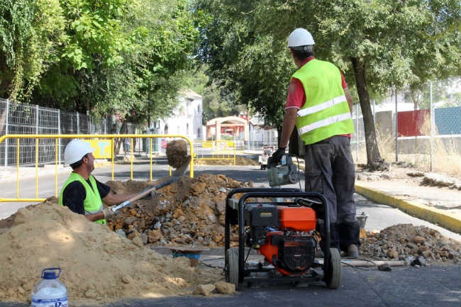 Obras del Tanque de Tormentas en Calle la Fuente