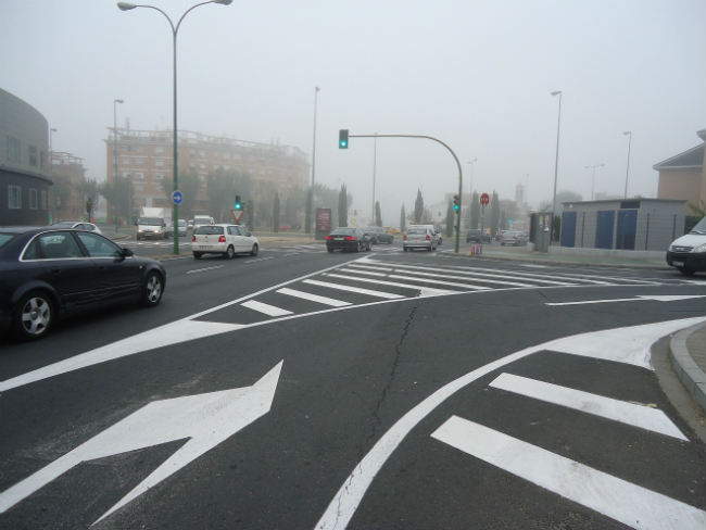 Obras senalizacion Ronda Urbana Norte