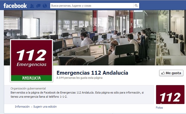 emergencia 112 facebook