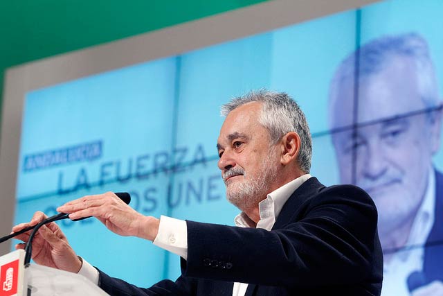 José Antonio Griñán hoy en su intervención en el Congreso del PSOE-A en Granada/PSOE-A