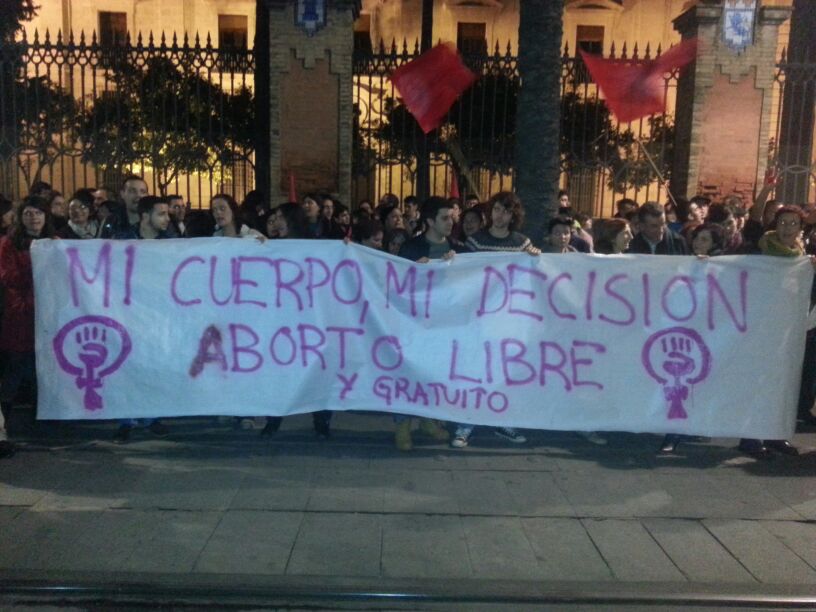 Manifestacion contra el aborto Igancio Tudela