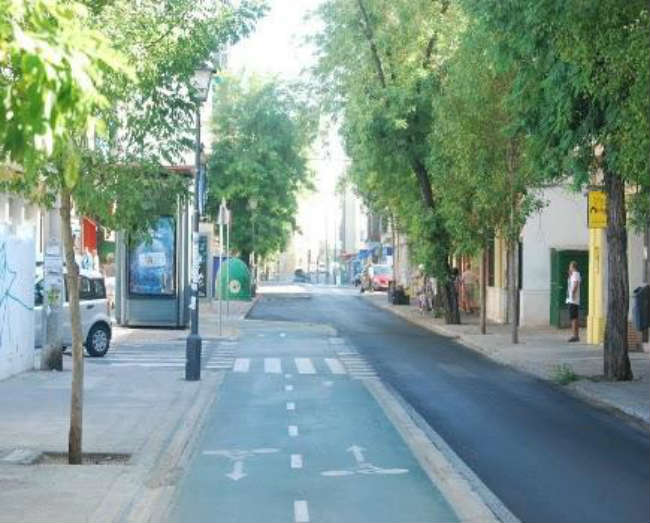 carril bus cruz roja