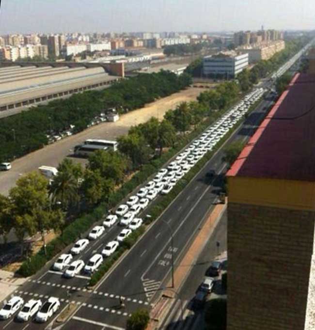 huelga taxis