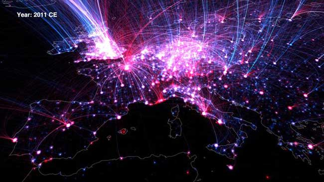 Imagen del mapa en el último año estudiado/SINC