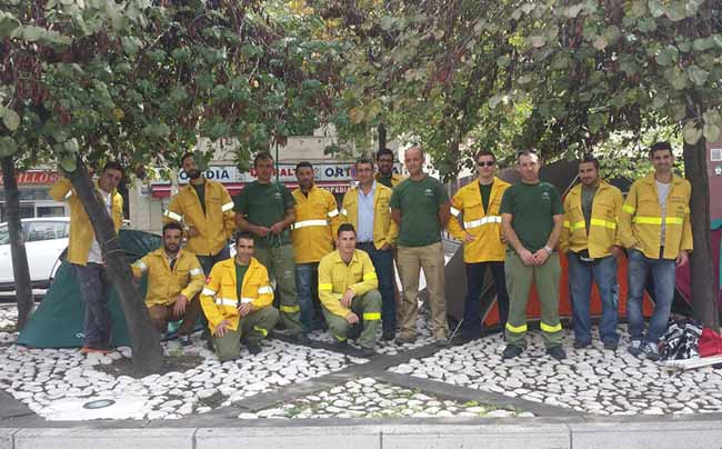 eventuales-infoca-acampada