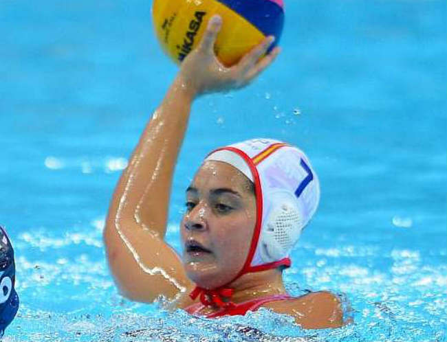 Lorena Miranda con el equipo nacional