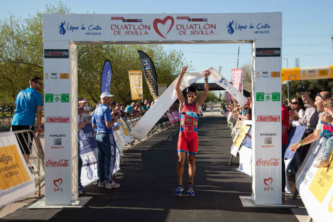 Duatlon de Sevilla meta