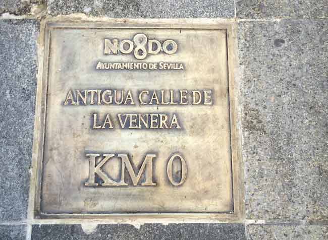 Este es el 'kilómetro cero' de Sevilla/ Adrián Yánez