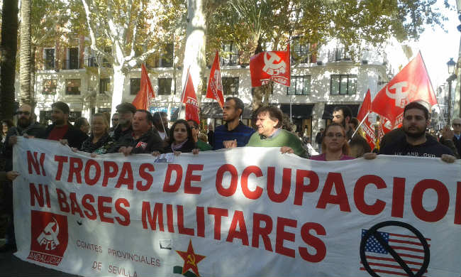 manifestacion contra la guerra