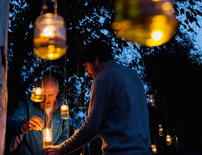 Lámparas de aceite en Miraflores