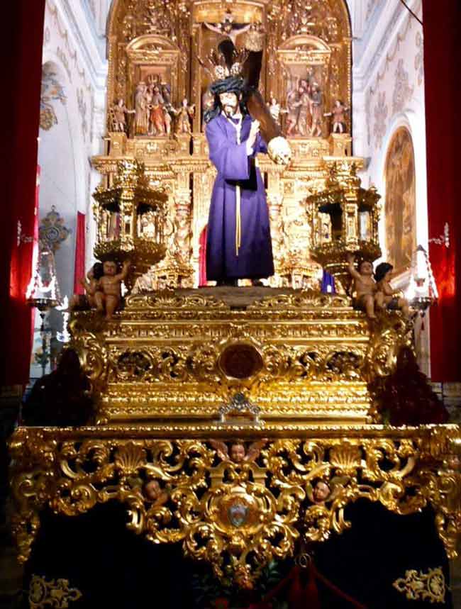 El nazareno de Osuna en su paso hace unos días/ Nicolás Manuel