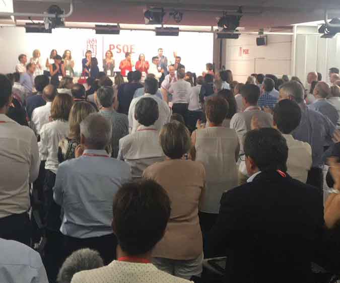 Imagen del Comité Federal del PSOE/ @gomezdcelis