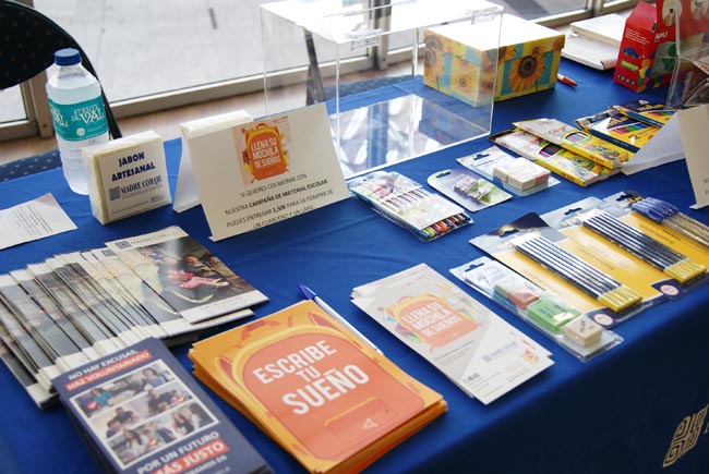 Recogida de material escolar