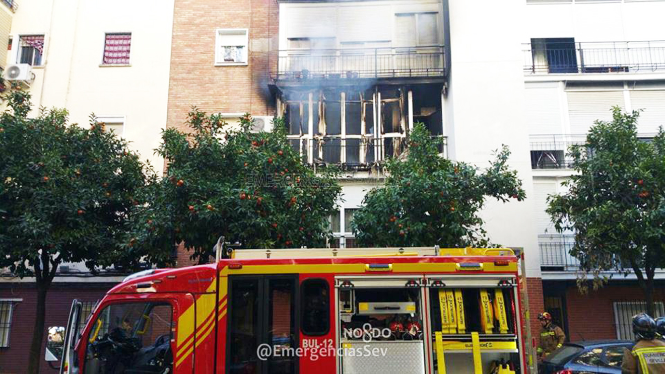 Piso incendiado