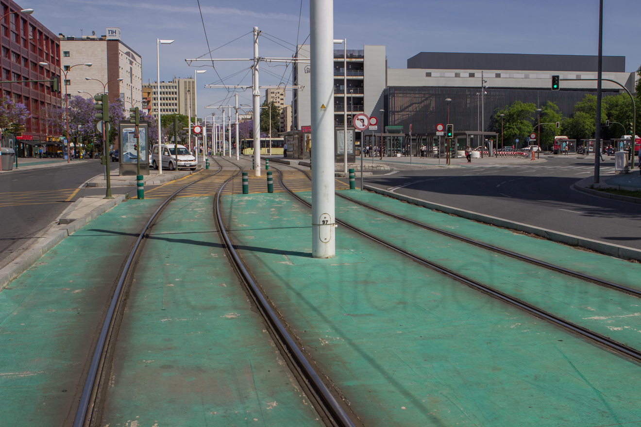 Vías del Tranvía en San Bernardo