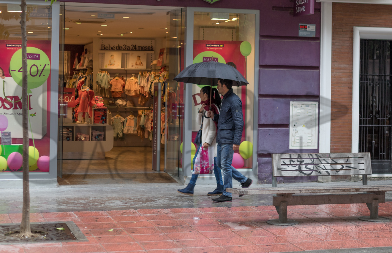 Día de lluvia en Sevilla