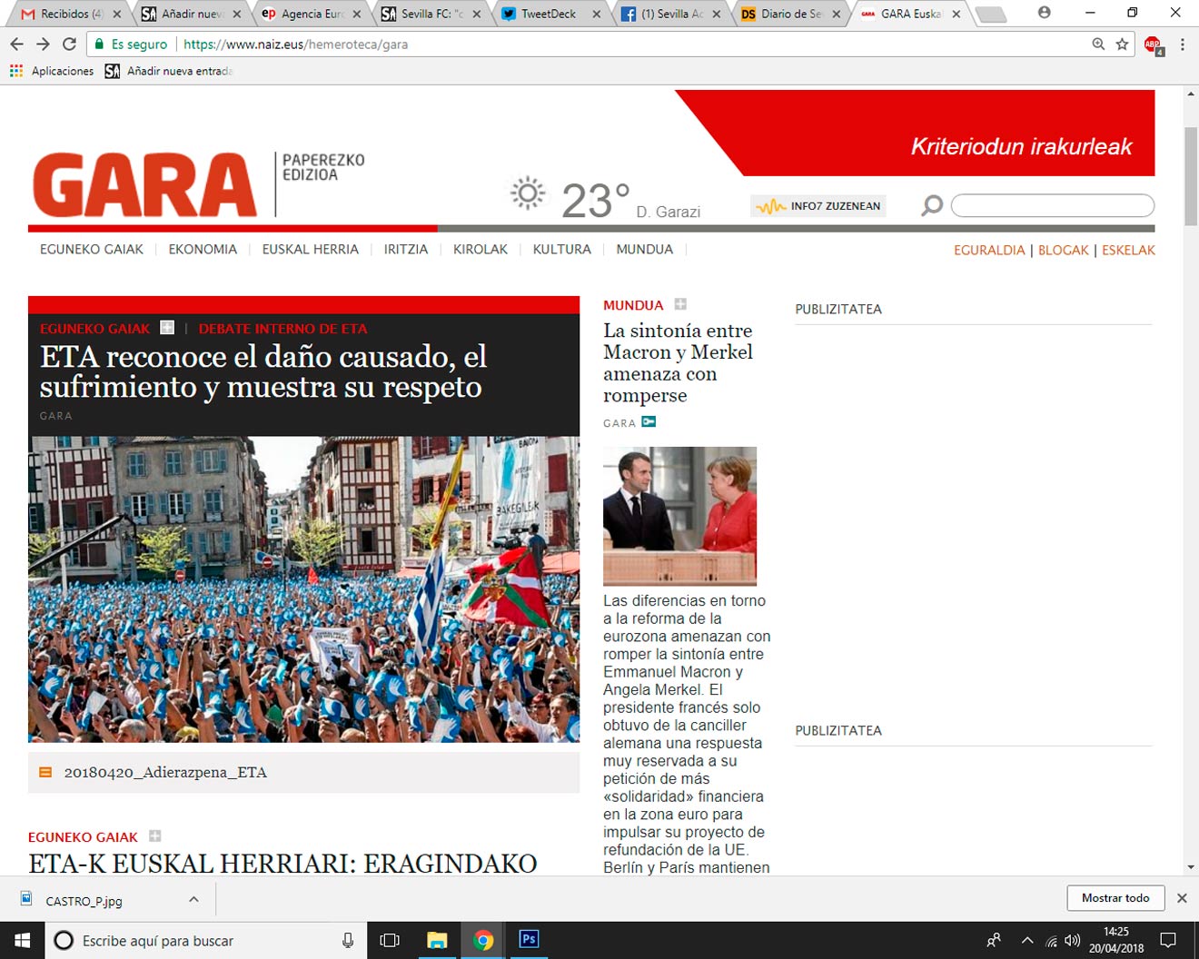 Portada-digital-Diario-Gara /SA