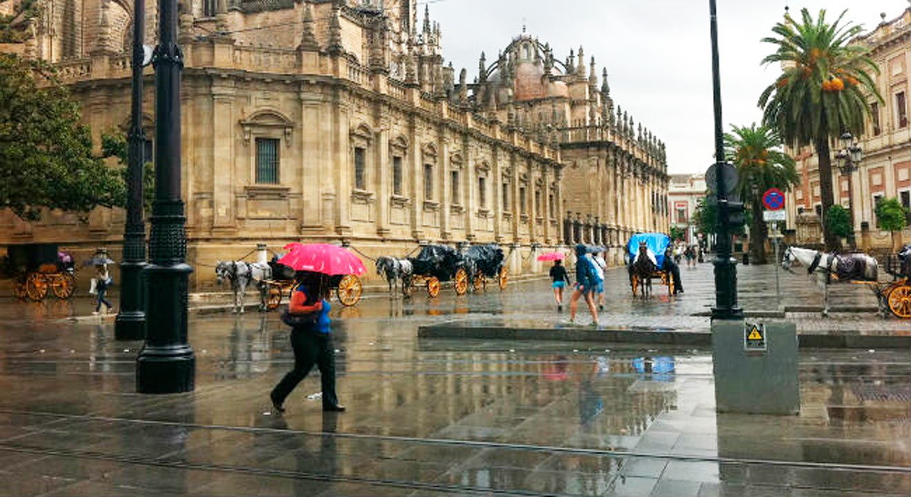 Vuelven las lluvias a Sevilla.