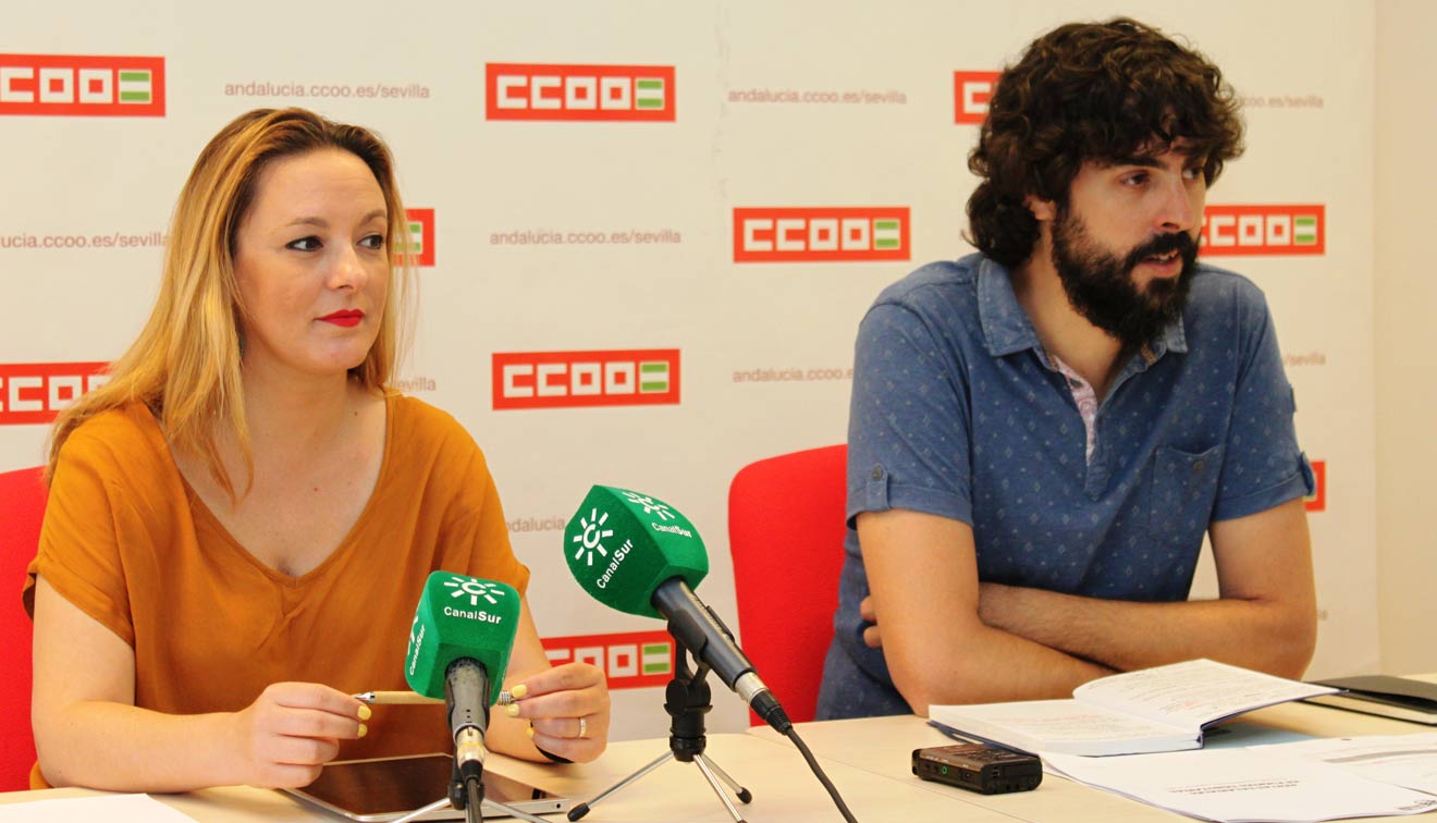 Sara de los Reyes y Carlos Aristu /CCOO