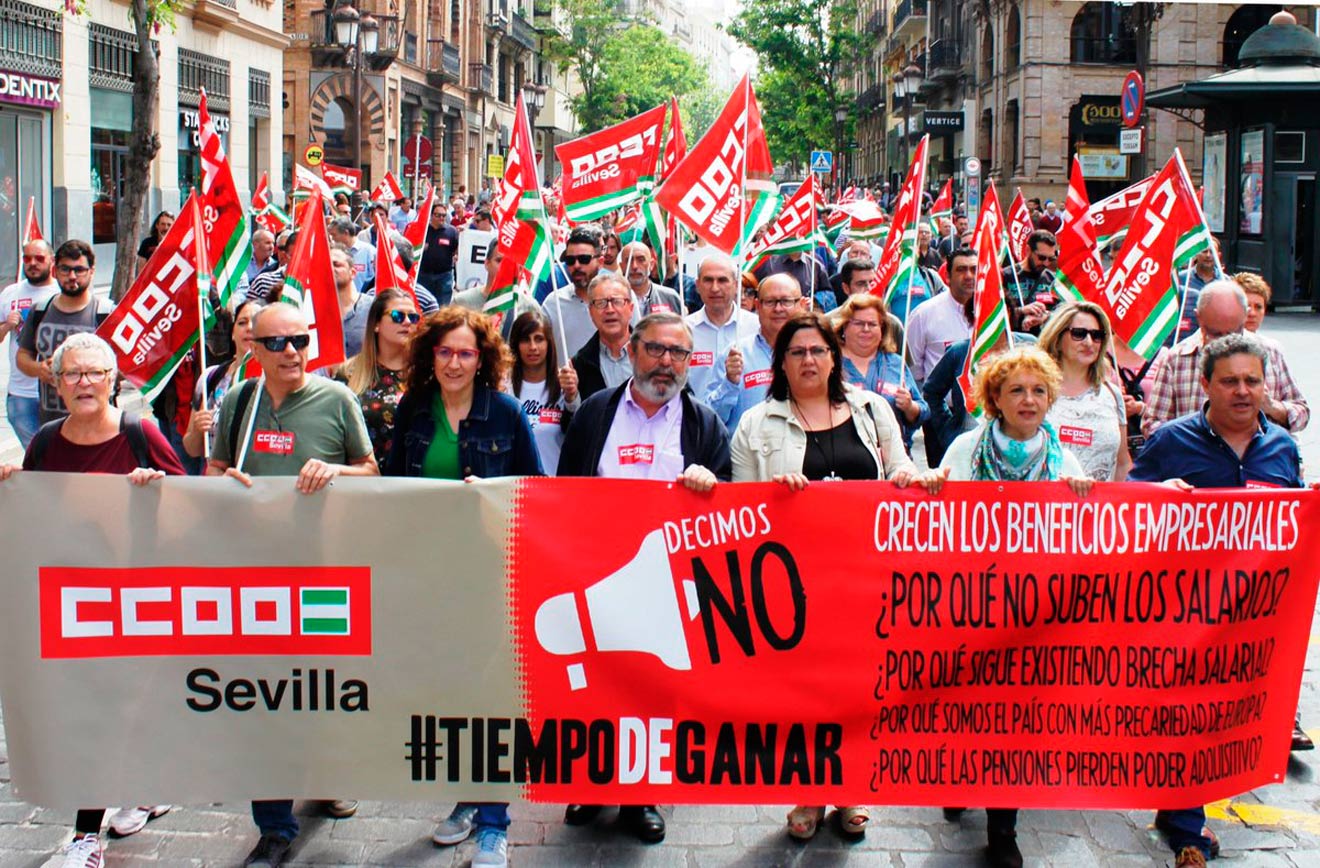 Manifestación sindicatos /CCOO