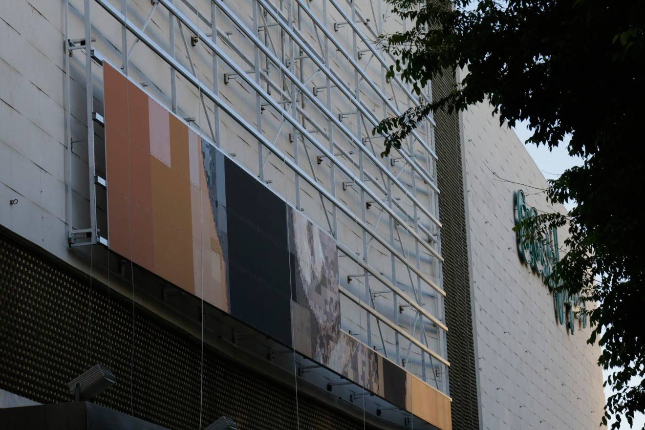 Instalación del mural de Pinta tu Murillo /SA