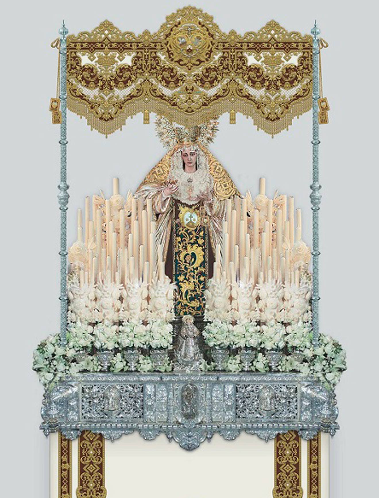 Nuevo palio Hermandad del Carmen /@elmunidor