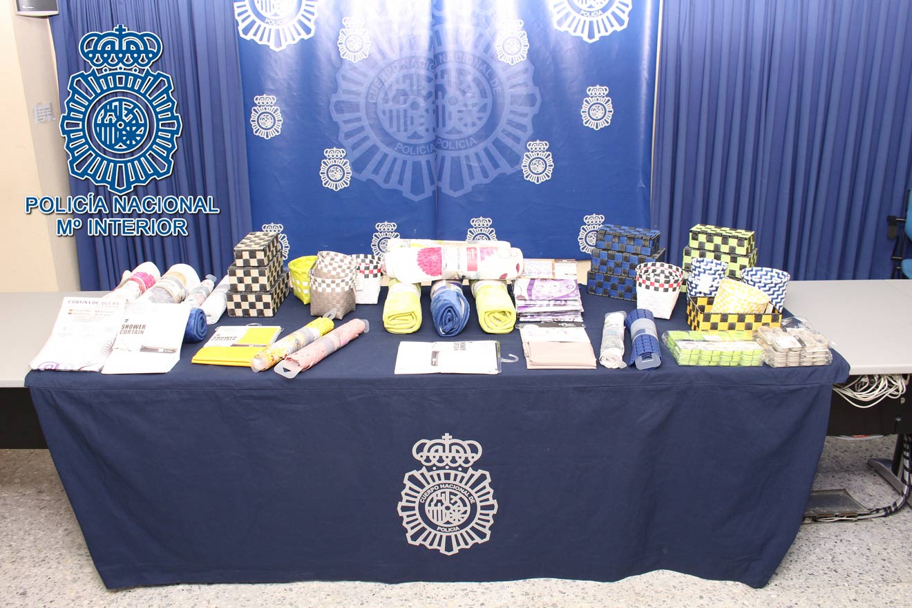 Productos falsificados para baño /Policía Nacional