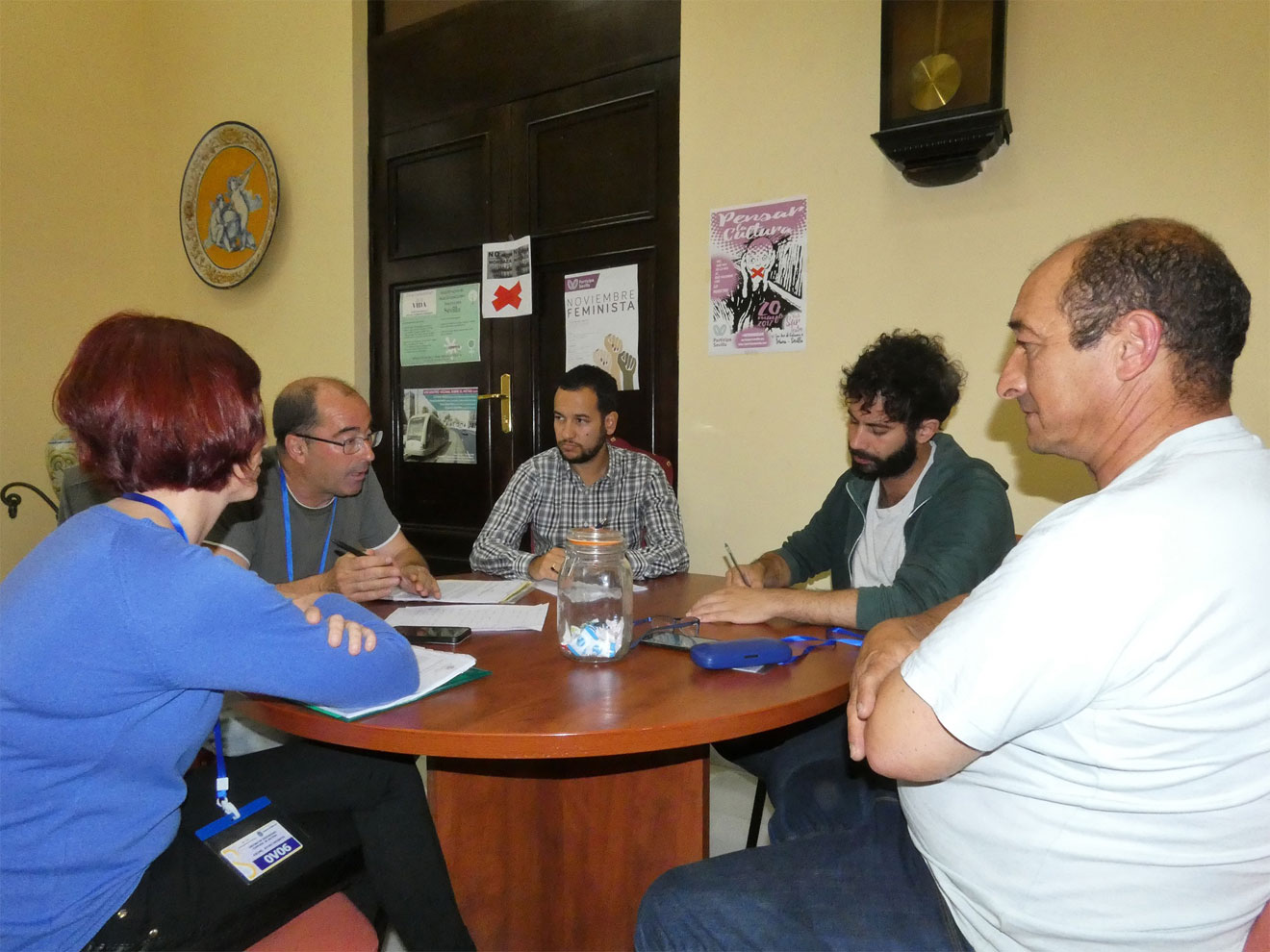 Reunión trabajadores subcontratas /Participa e IU