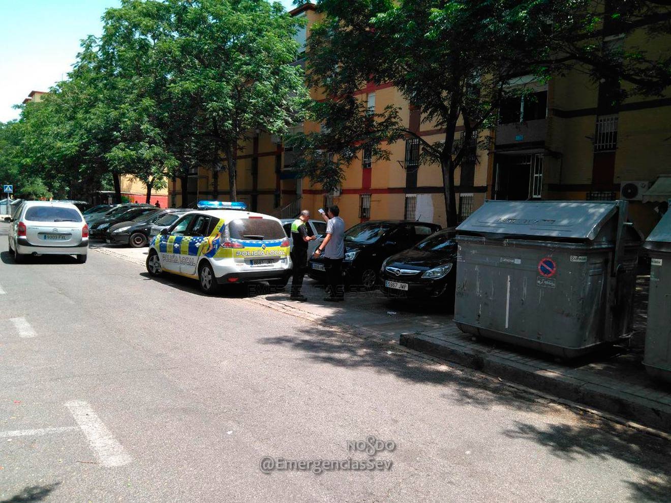 Lugar del atropello /@EmergenciasSev