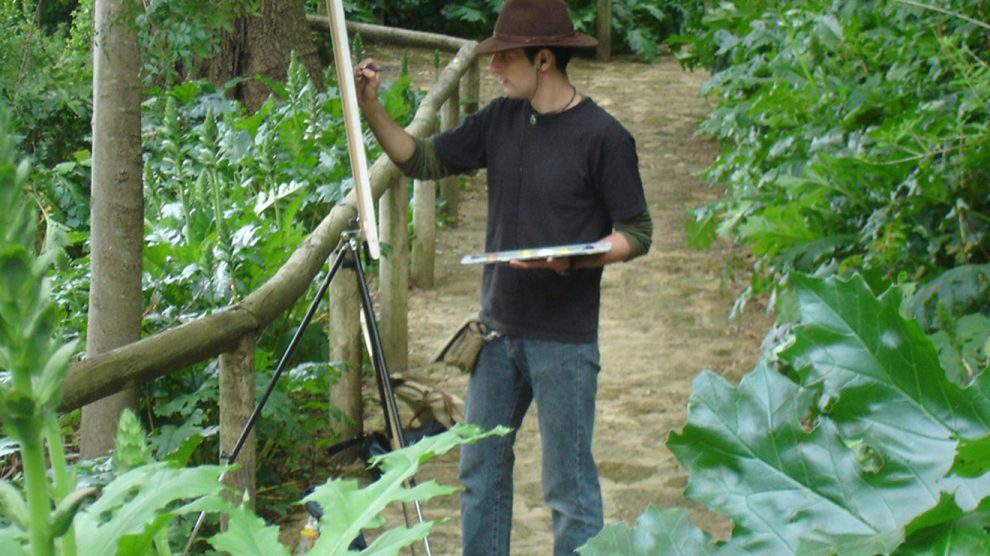 Pintura en el Parque de Oromana /SA