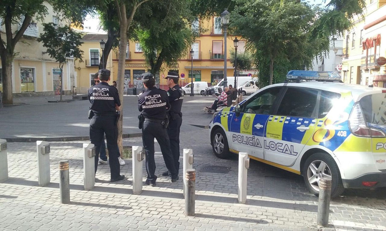Refuerzo policial en el Pumarejo /Ayto. Sevilla