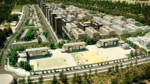 Recreación virtual del proyecto urbanístico en Palmas Altas Sur /Metrovacesa