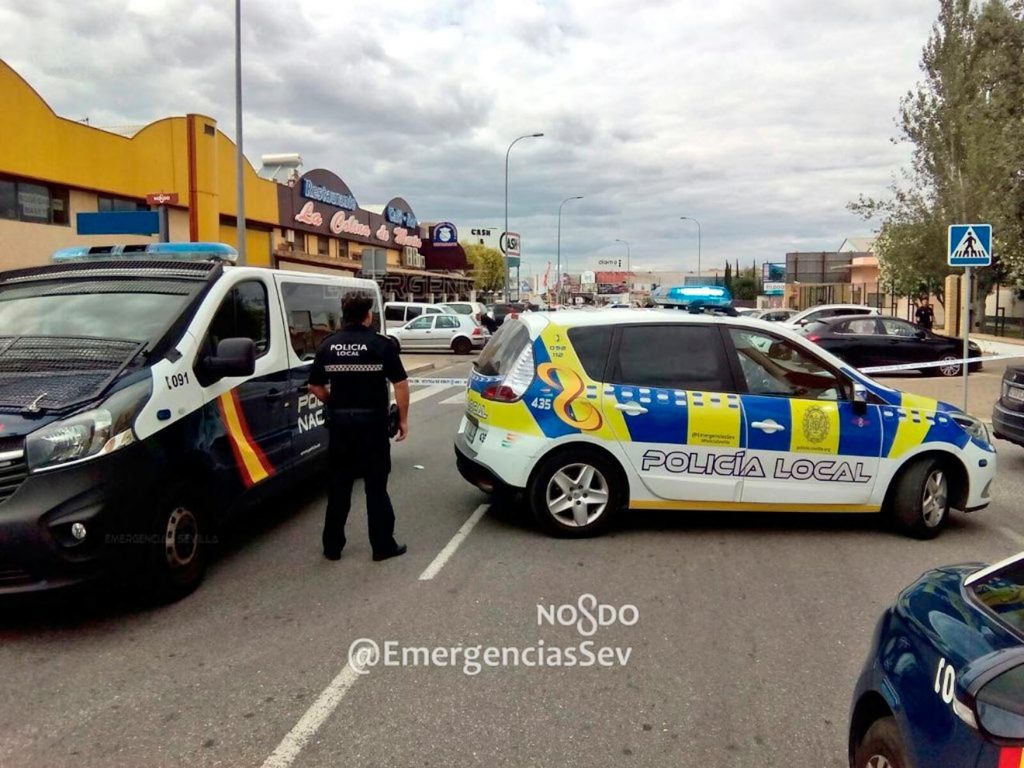 Lugar del tiroteo /@EmergenciasSev