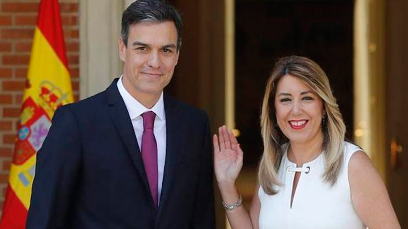 Pedro Sánchez recibe a Susana Díaz en la Moncloa / @AndalucíaJunta