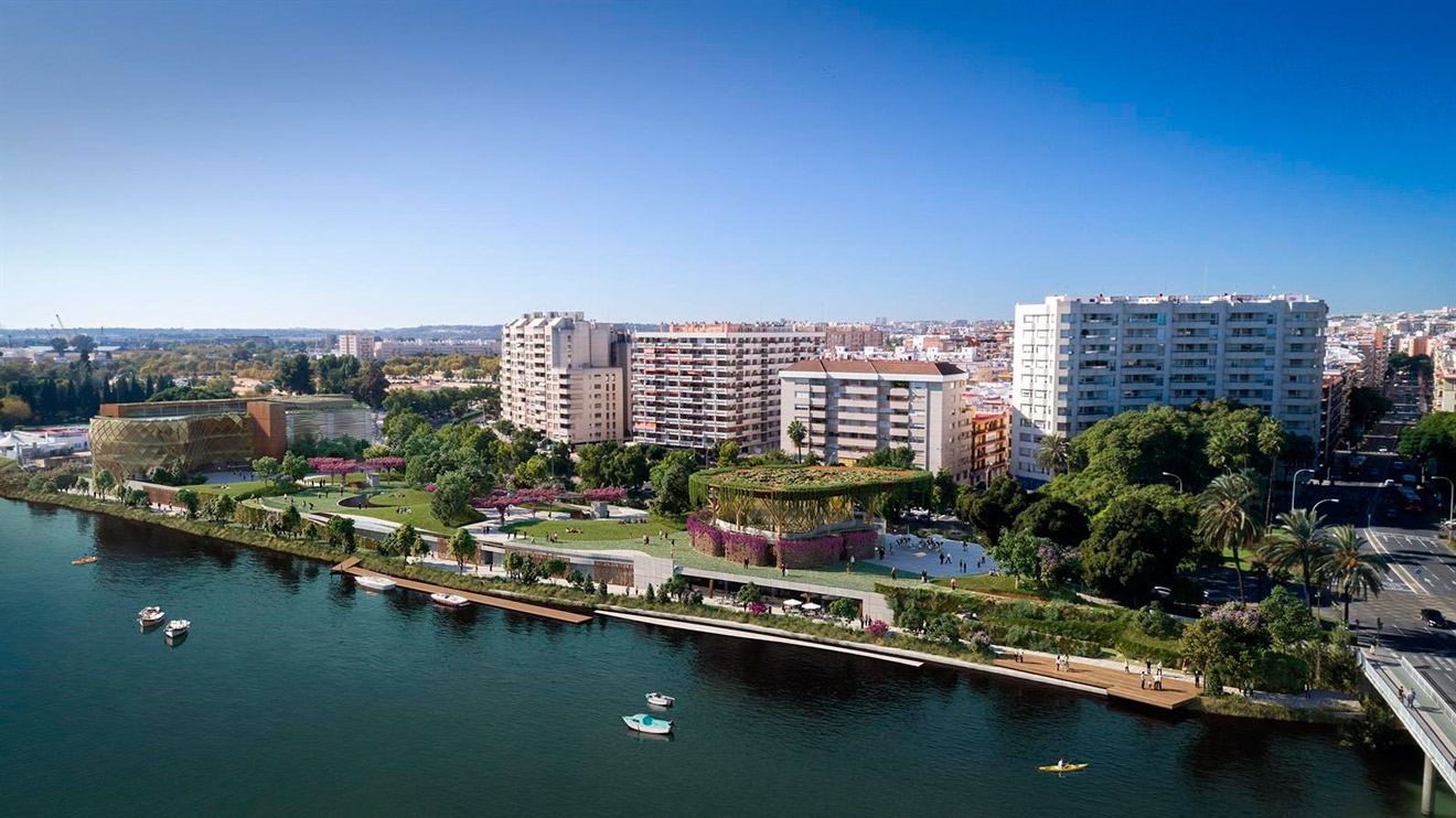 Zona de Los Remedios junto al río dónde se ubicará el 'Jardín de Las Cigarreras' /Nuum Consulting