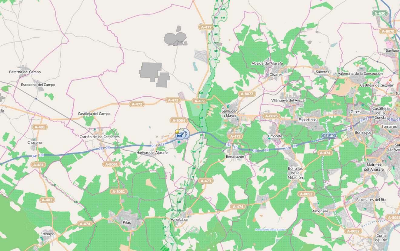 Mapa de incidencias de la DGT /SA